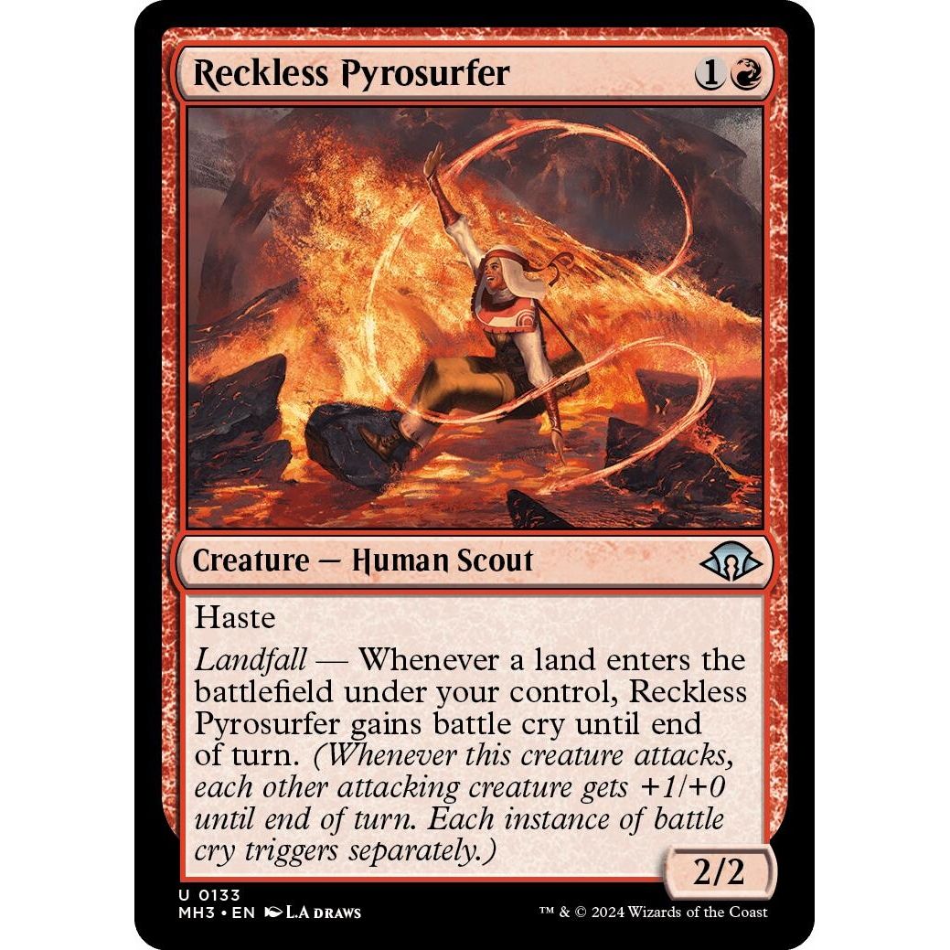 Image for Reckless Pyrosurfer (133) (MH3) - Magic: The Gathering