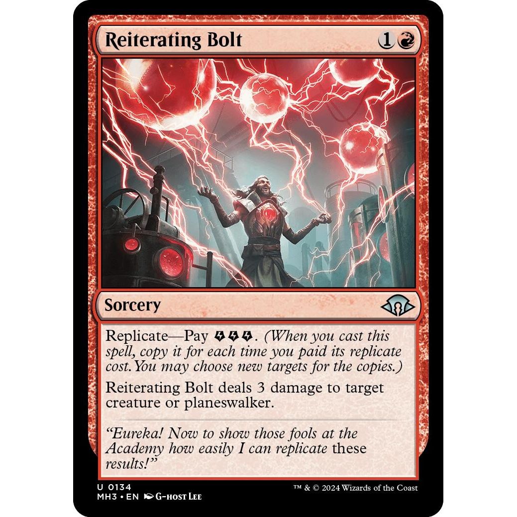Image for Reiterating Bolt (134) (MH3) - Magic: The Gathering