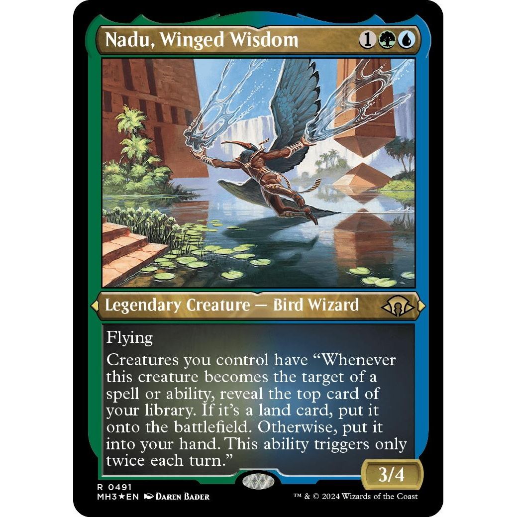Image for Nadu, Winged Wisdom (Foil Etched) (491) (MH3) - Magic: The Gathering