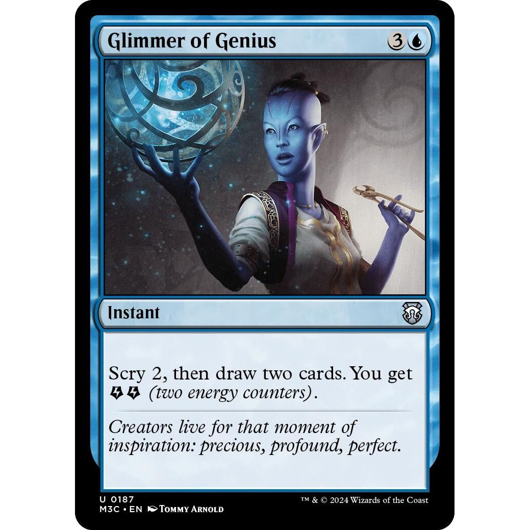 Image for Glimmer of Genius (187) (M3C) - Magic: The Gathering