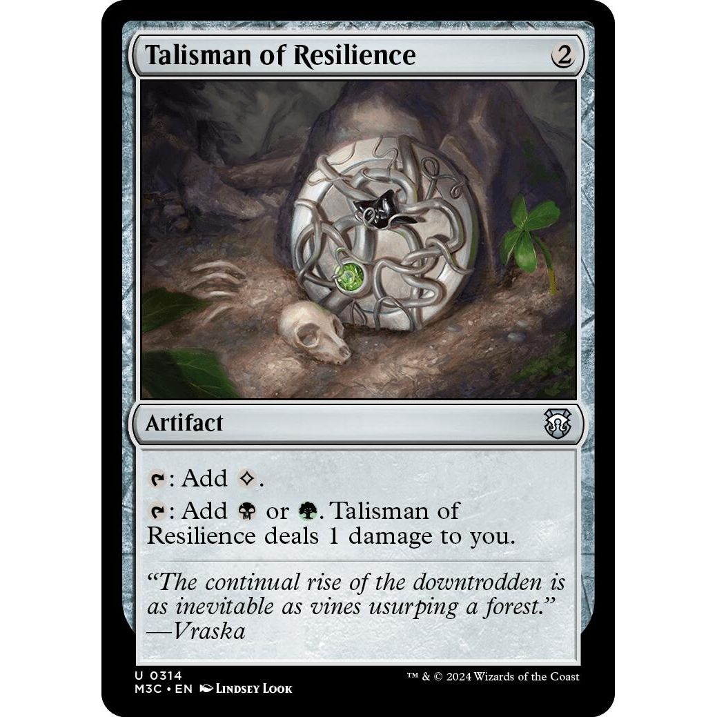 Image for Talisman of Resilience (314) (M3C) - Magic: The Gathering