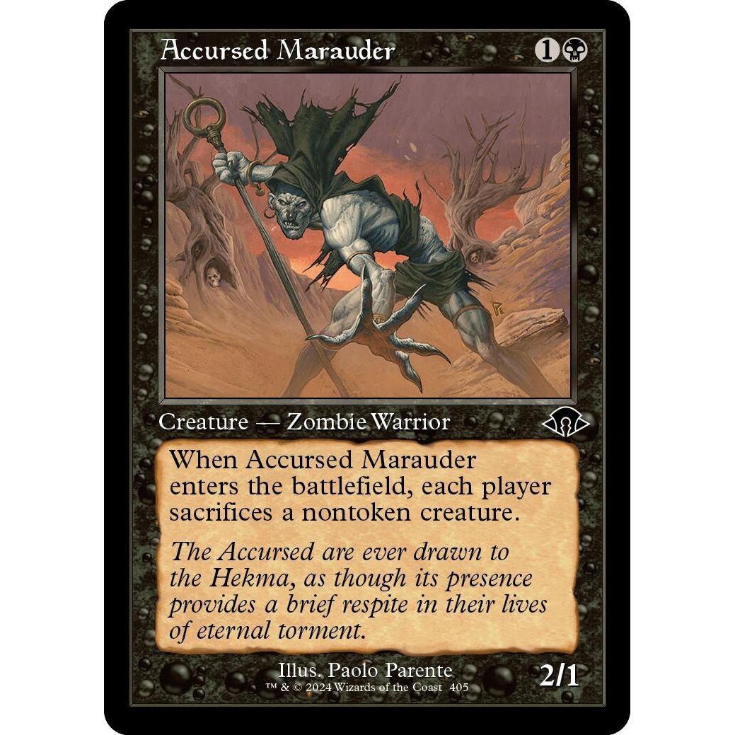Image for Accursed Marauder (Retro Frame) (405) (MH3) - Magic: The Gathering