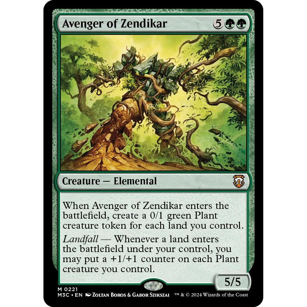 Image for Avenger of Zendikar (Ripple Foil) (221) (M3C) - Magic: The Gathering