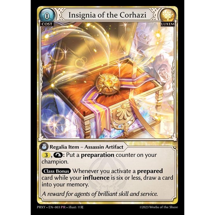 Image for Insignia of the Corhazi (003) (PRXY) - Grand Archive TCG