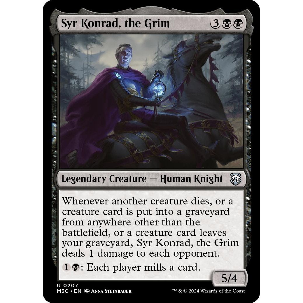 Image for Syr Konrad, the Grim (Ripple Foil) (207) (M3C) - Magic: The Gathering