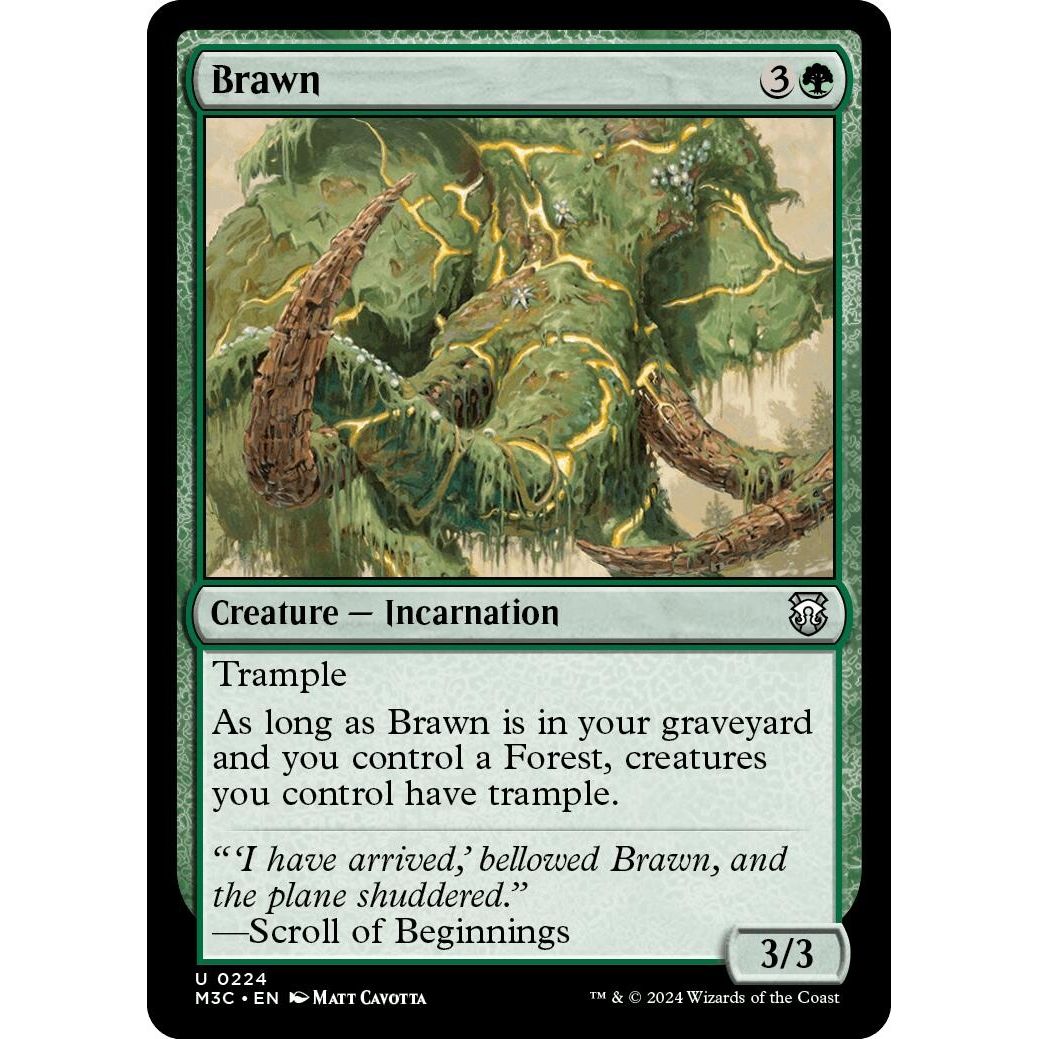 Image for Brawn (Ripple Foil) (224) (M3C) - Magic: The Gathering