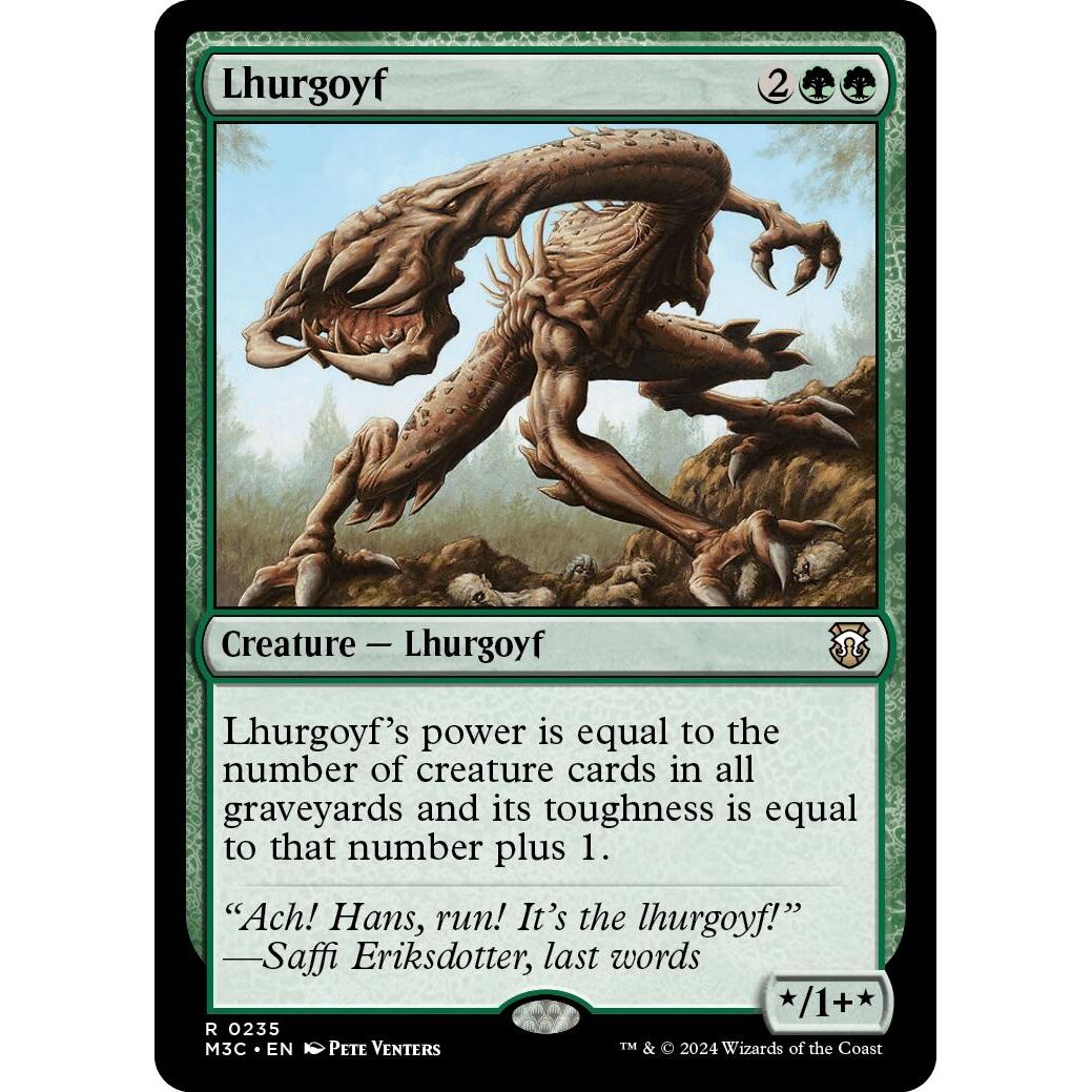 Image for Lhurgoyf (Ripple Foil) (235) (M3C) - Magic: The Gathering