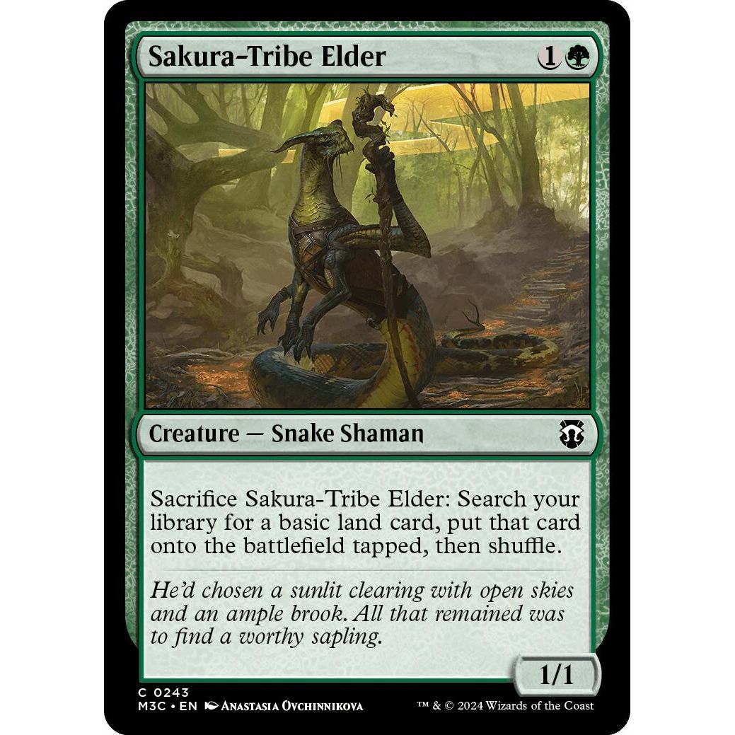 Image for Sakura-Tribe Elder (Ripple Foil) (243) (M3C) - Magic: The Gathering
