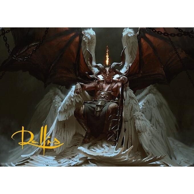 Image for Shilgengar, Sire of Famine Art Card (Gold-Stamped Signature) (4) (ASMH3) - Magic: The Gathering