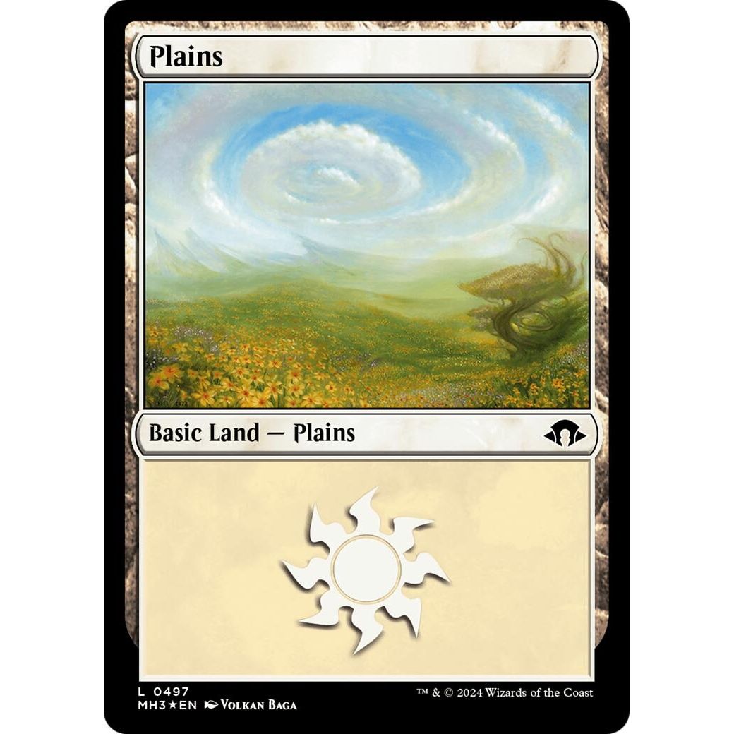 Image for Plains (0497) (Ripple Foil) (497) (MH3) - Magic: The Gathering