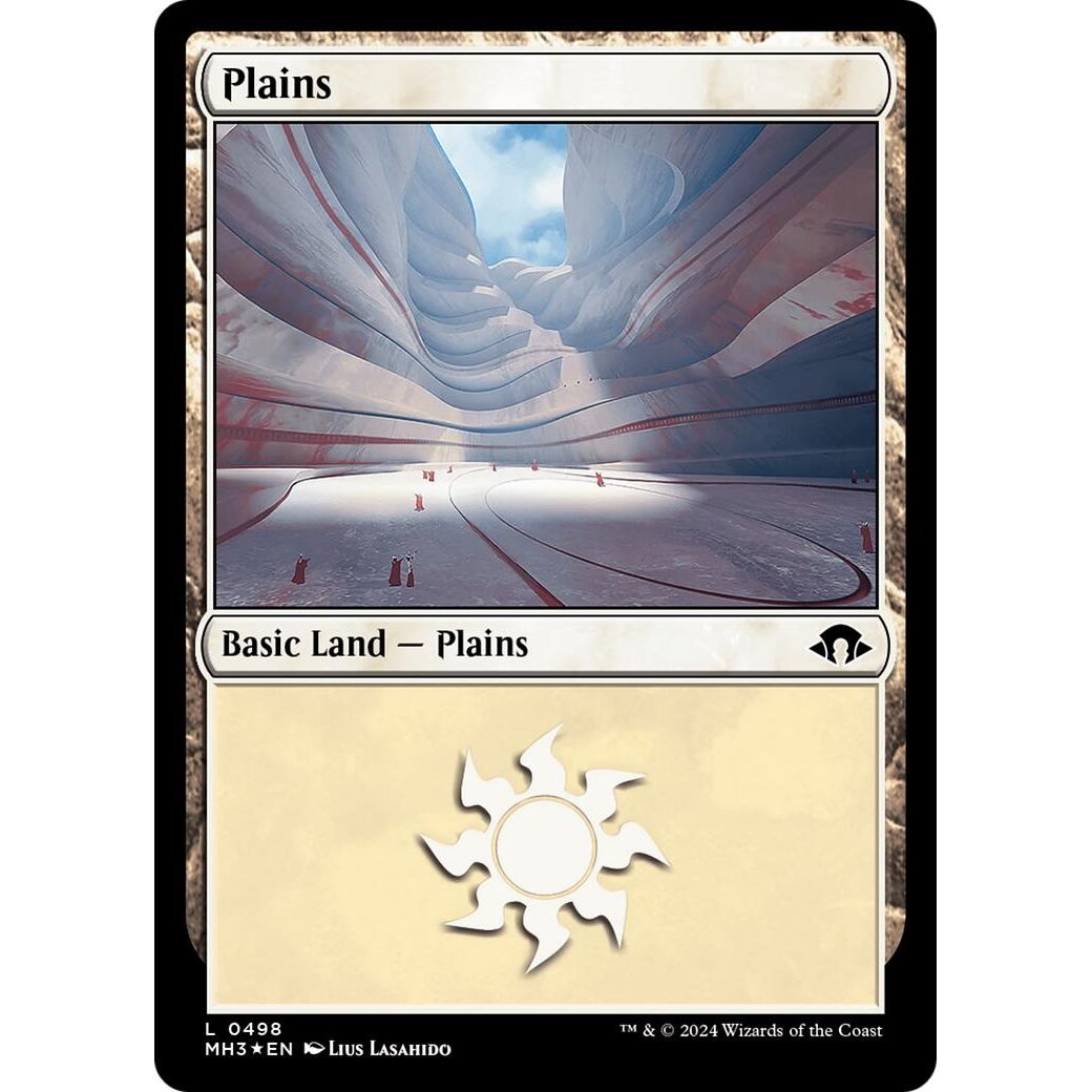 Image for Plains (0498) (Ripple Foil) (498) (MH3) - Magic: The Gathering