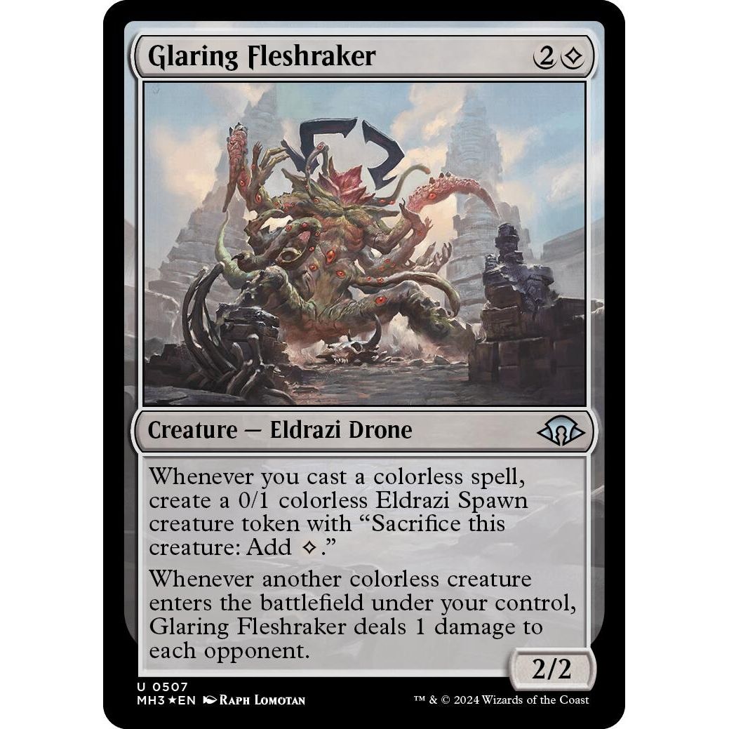 Image for Glaring Fleshraker (Ripple Foil) (507) (MH3) - Magic: The Gathering