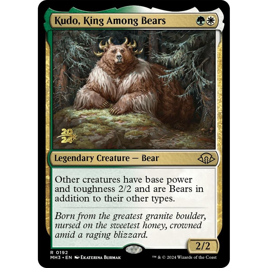 Image for Kudo, King Among Bears (192) (PRE) - Magic: The Gathering
