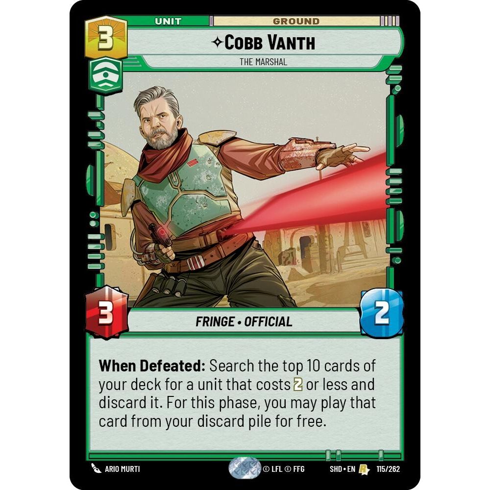 Image for Cobb Vanth - The Marshal (115/262) (SHD) - Star Wars: Unlimited