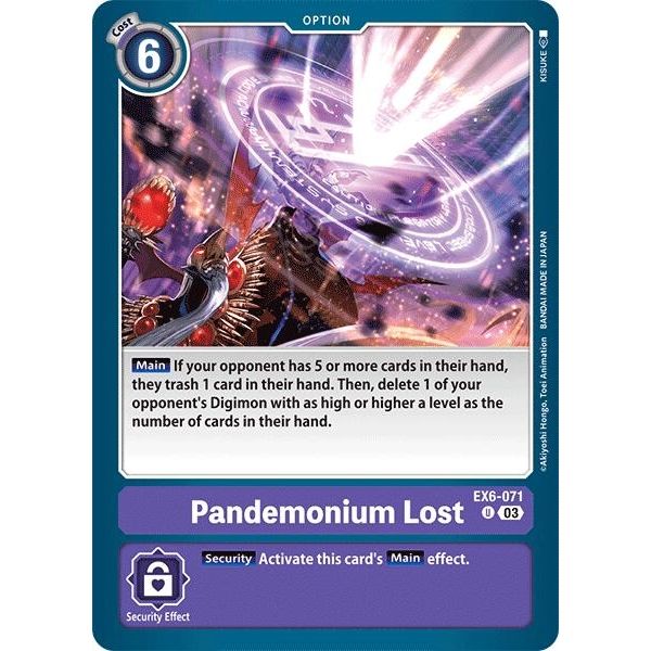 Image for Pandemonium Lost (EX6-071 U) (EX06) - Digimon Card Game