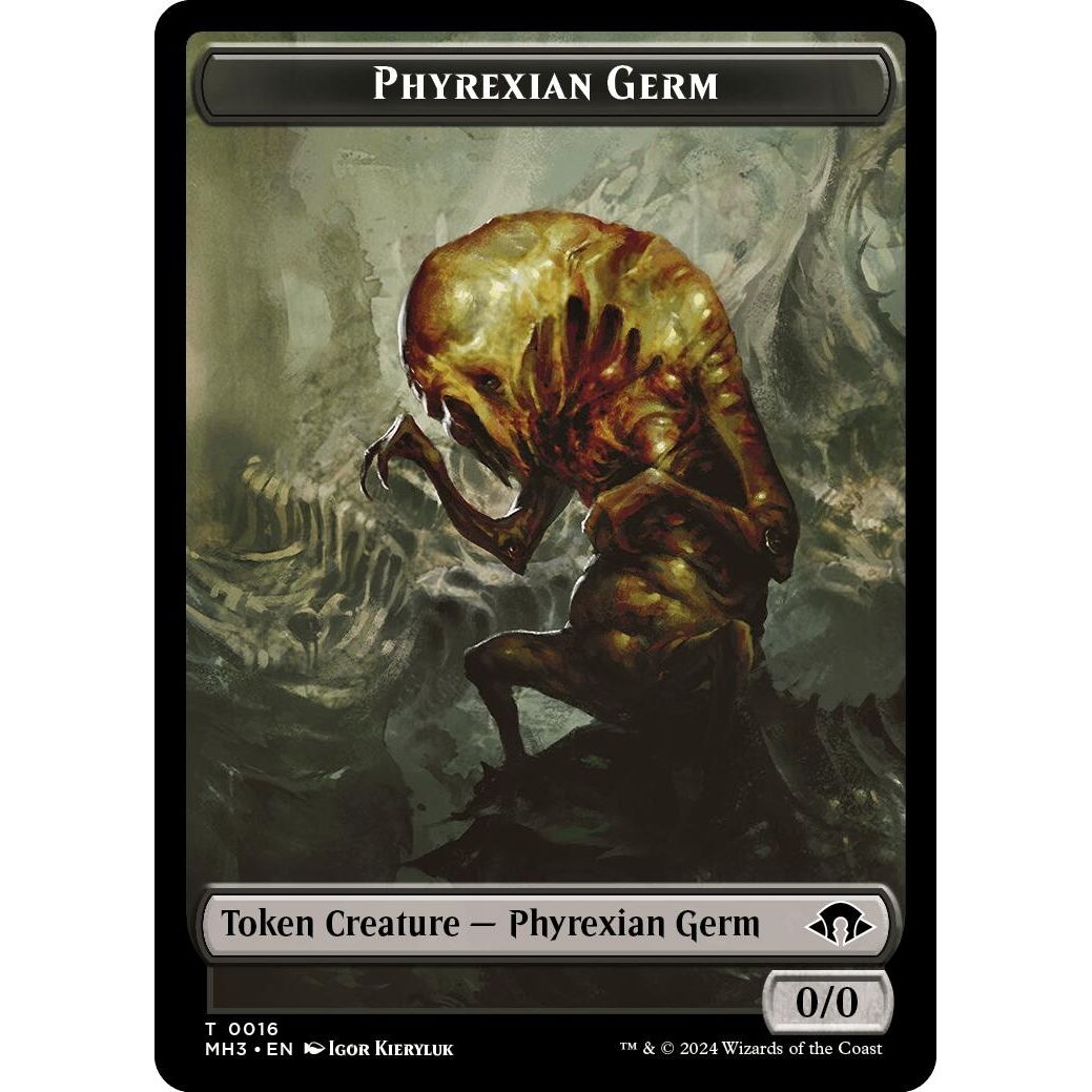 Image for Phyrexian Germ // Copy Double-Sided Token (16 // 1) (MH3) - Magic: The Gathering
