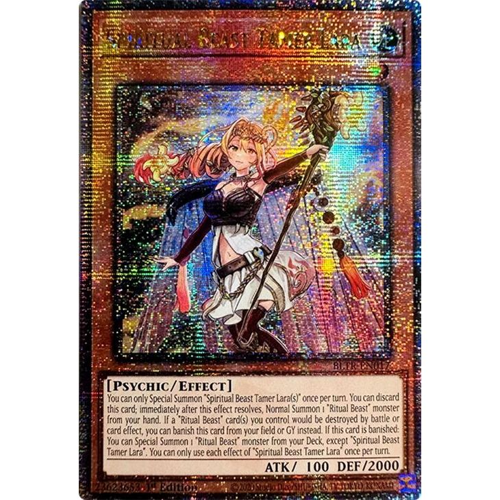 Image for Spiritual Beast Tamer Lara (Quarter Century Secret Rare) (BLTR-EN017) (BLTR) - YuGiOh