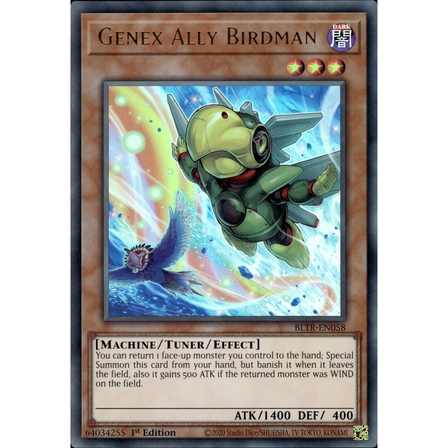 Image for Genex Ally Birdman (Alternate Art) (BLTR-EN058) (BLTR) - YuGiOh