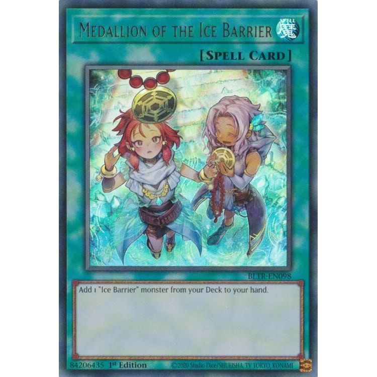 Image for Medallion of the Ice Barrier (Alternate Art) (BLTR-EN098) (BLTR) - YuGiOh