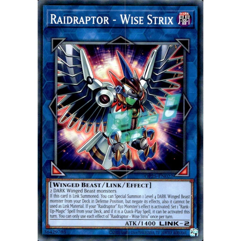 Image for Raidraptor - Wise Strix (OP25-EN022) (OP25) - YuGiOh
