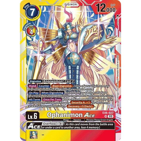 Image for Ophanimon ACE (EX6-027 SR) (EX06) - Digimon Card Game