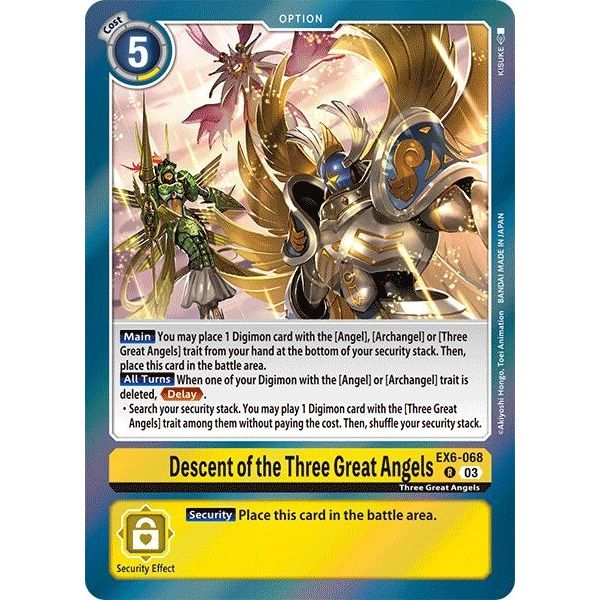 Image for Descent of the Three Great Angels (EX6-068 R) (EX06) - Digimon Card Game