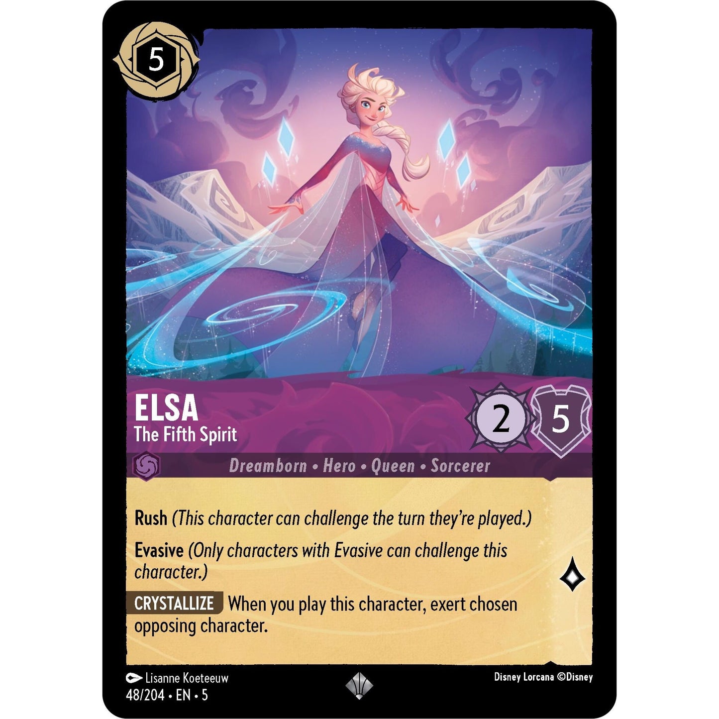 Image for Elsa - The Fifth Spirit (48/204) (5) - Disney Lorcana