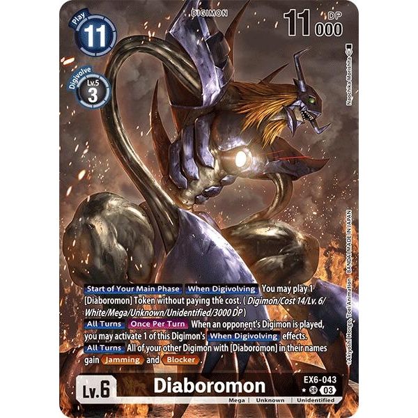 Image for Diaboromon (Alternate Art) (EX6-043 SR) (EX06) - Digimon Card Game