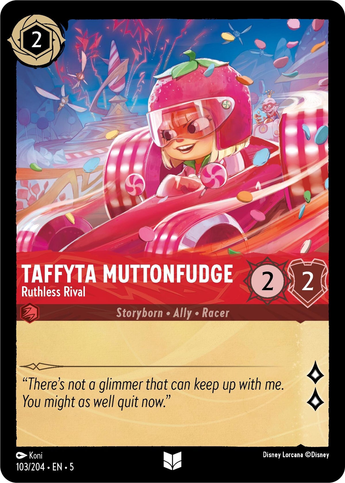 Image for Taffyta Muttonfudge - Ruthless Rival (103/204) (5) - Disney Lorcana