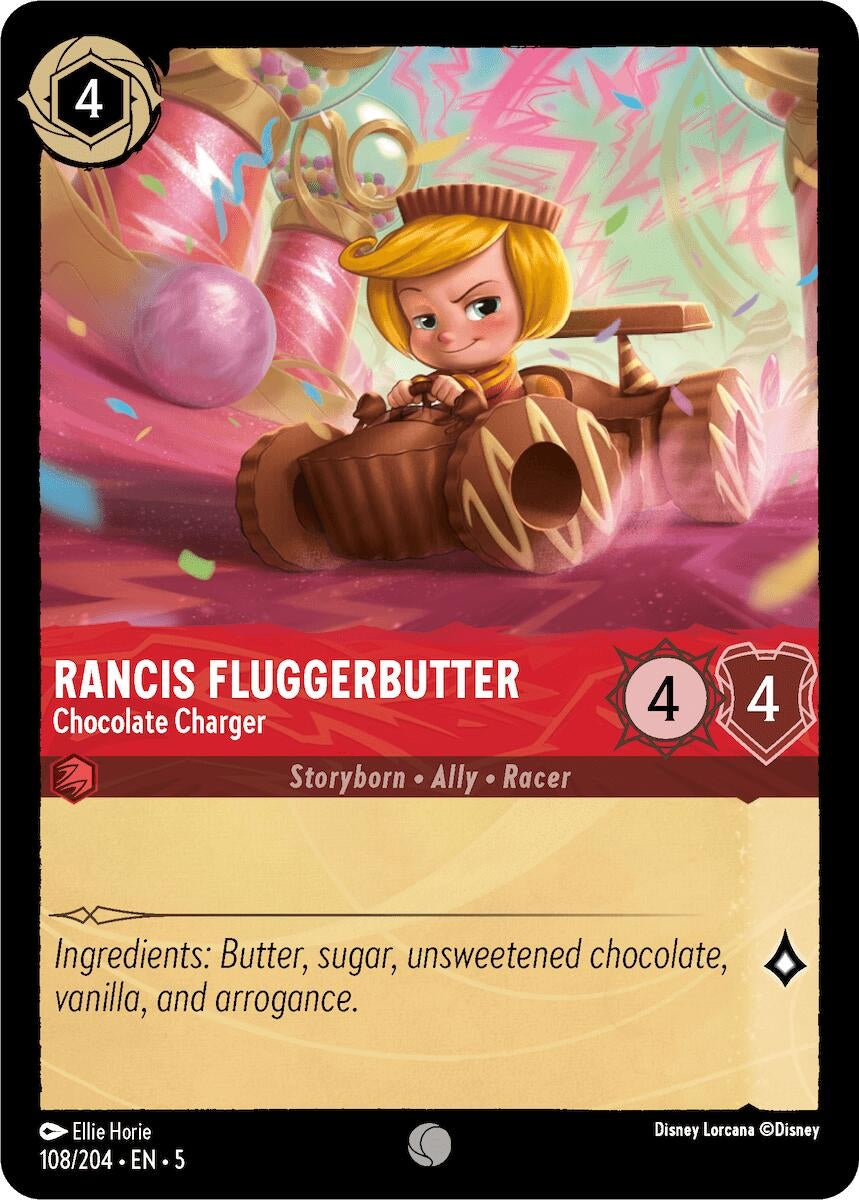 Image for Rancis Fluggerbutter - Chocolate Charger (108/204) (5) - Disney Lorcana