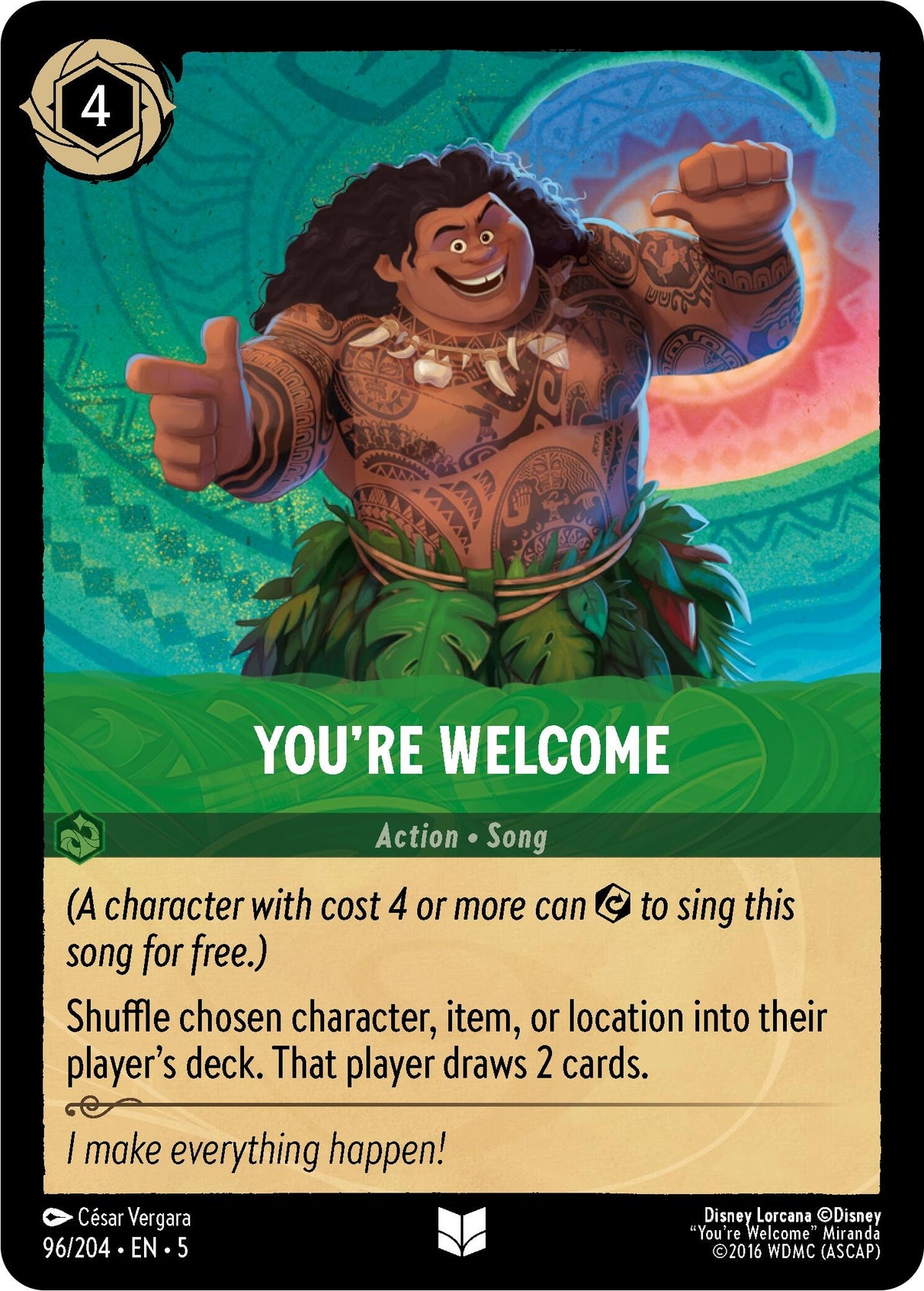 Image for You're Welcome (96/204) (5) - Disney Lorcana