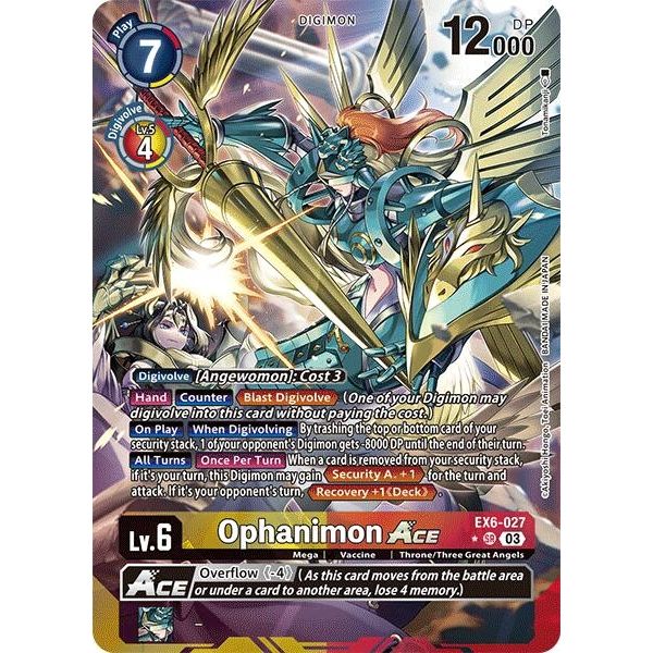 Image for Ophanimon ACE (Alternate Art) (EX6-027 SR) (EX06) - Digimon Card Game