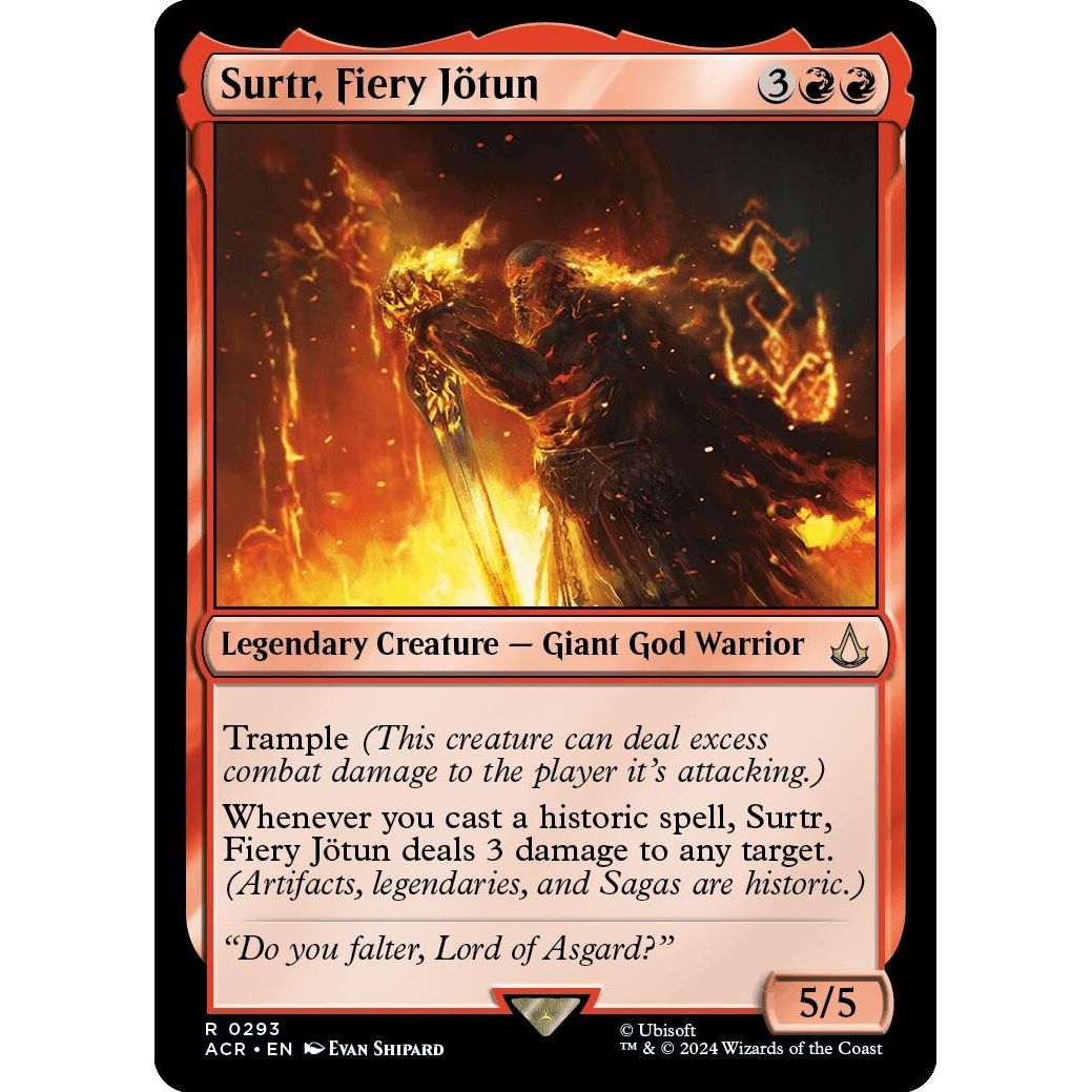 Image for Surtr, Fiery Jötun (293) (ACR) - Magic: The Gathering