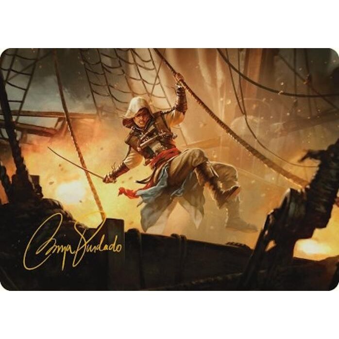 Image for Edward Kenway Art Card (Gold-Stamped Signature) (5) (ASACR) - Magic: The Gathering