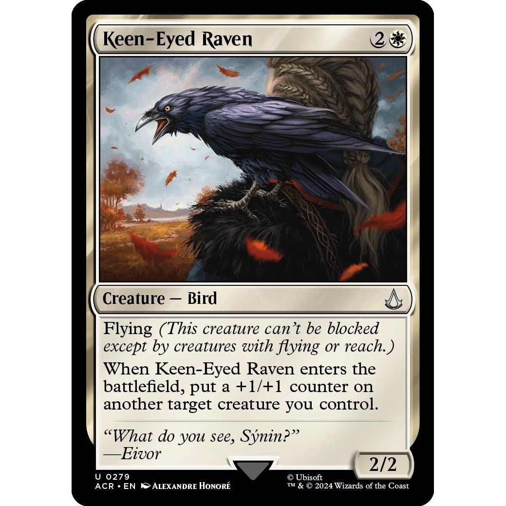 Image for Keen-Eyed Raven (279) (ACR) - Magic: The Gathering