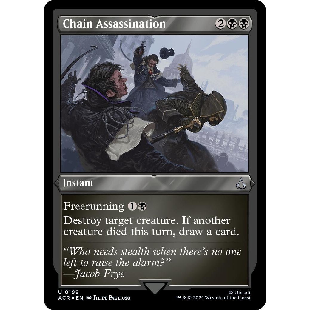 Image for Chain Assassination (Foil Etched) (199) (ACR) - Magic: The Gathering