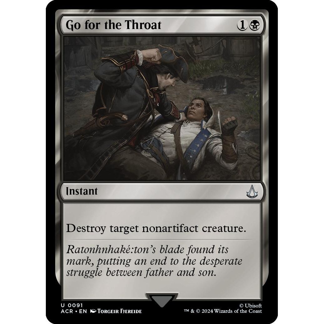 Image for Go for the Throat (91) (ACR) - Magic: The Gathering