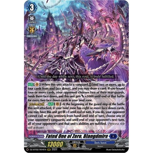Image for Fated One of Zero, Blangdmire (DZ-BT02/004EN) (DZ-BT02) - Cardfight Vanguard