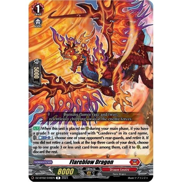 Image for Flareblow Dragon (DZ-BT02/046EN) (DZ-BT02) - Cardfight Vanguard