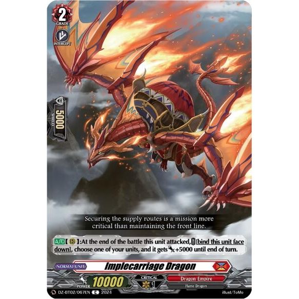 Image for Implecarriage Dragon (DZ-BT02/067EN) (DZ-BT02) - Cardfight Vanguard
