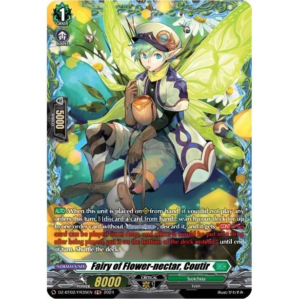 Image for Fairy of Flower-nectar, Coutir (FR) (DZ-BT02/FR35EN) (DZ-BT02) - Cardfight Vanguard