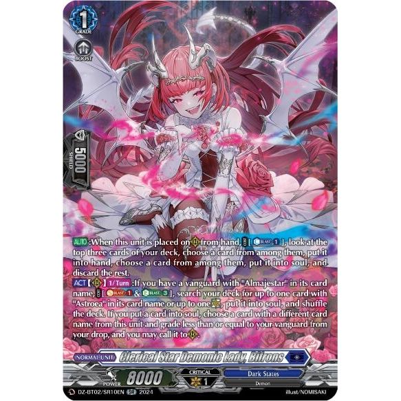 Image for Clerical Star Demonic Lady, Bifrons (SR) (DZ-BT02/SR10EN) (DZ-BT02) - Cardfight Vanguard