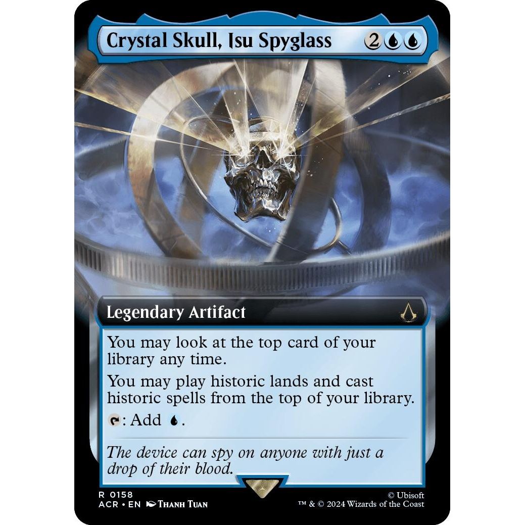 Image for Crystal Skull, Isu Spyglass (Extended Art) (158) (ACR) - Magic: The Gathering