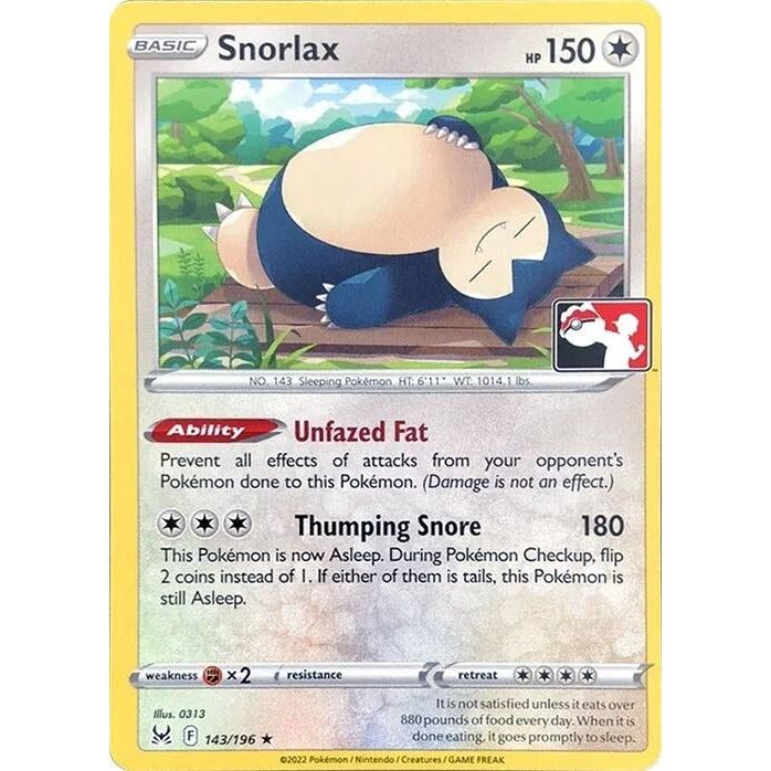 Image for Snorlax (143/196) - Pokemon