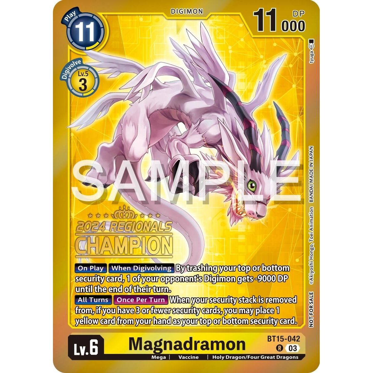 Image for Magnadramon (2024 Regionals Champion) (BT15-042 R) (BT15) - Digimon Card Game