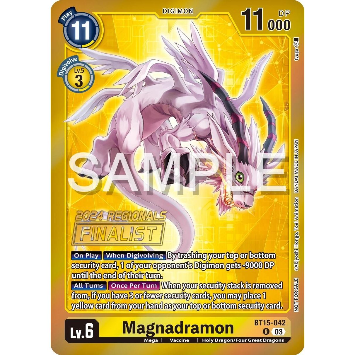 Image for Magnadramon (2024 Regionals Finalist) (BT15-042 R) (BT15) - Digimon Card Game