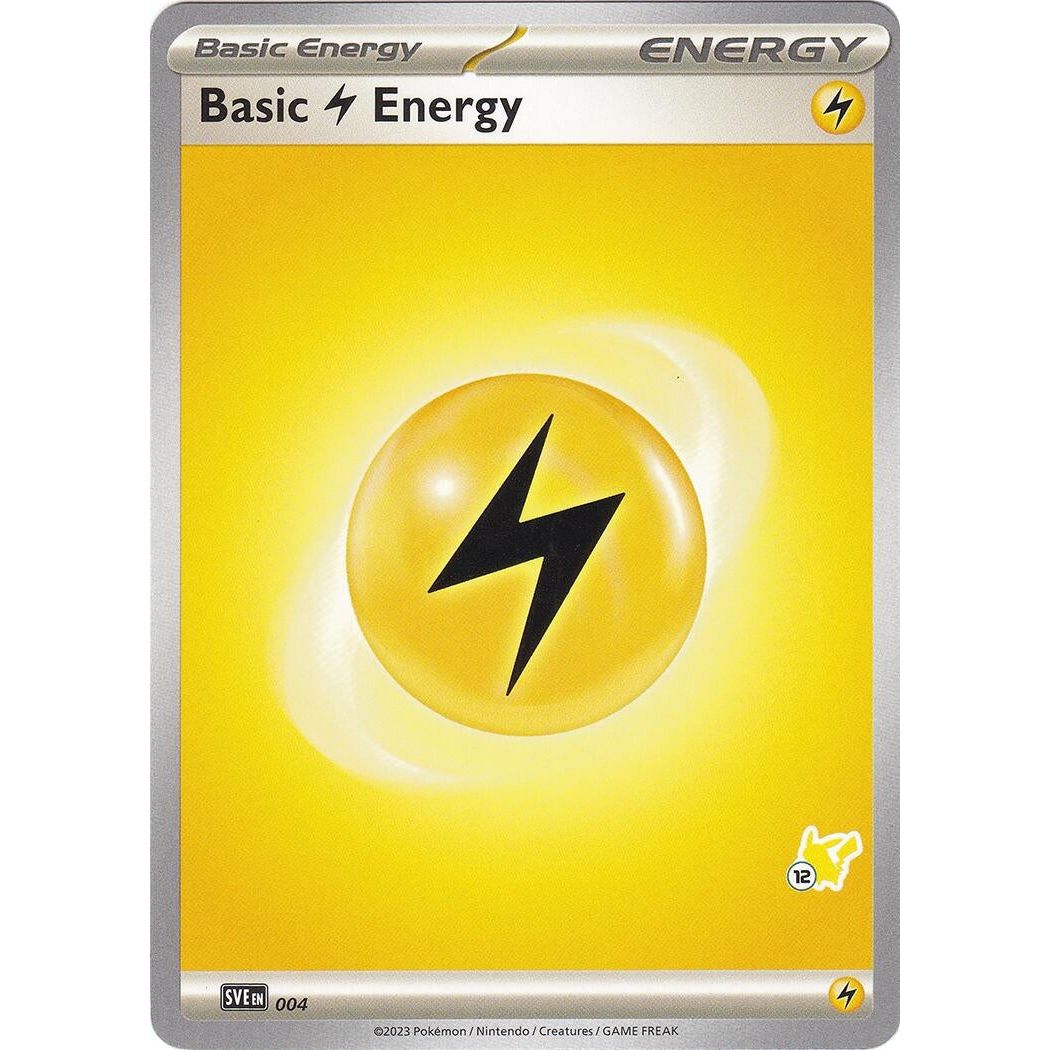 Image for Basic Lightning Energy - Pikachu 12 (004) (BA24) - Pokemon
