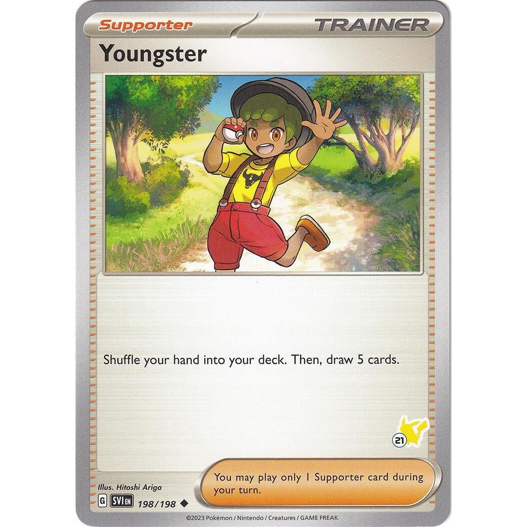 Image for Youngster - Pikachu 21 (198/198) (BA24) - Pokemon