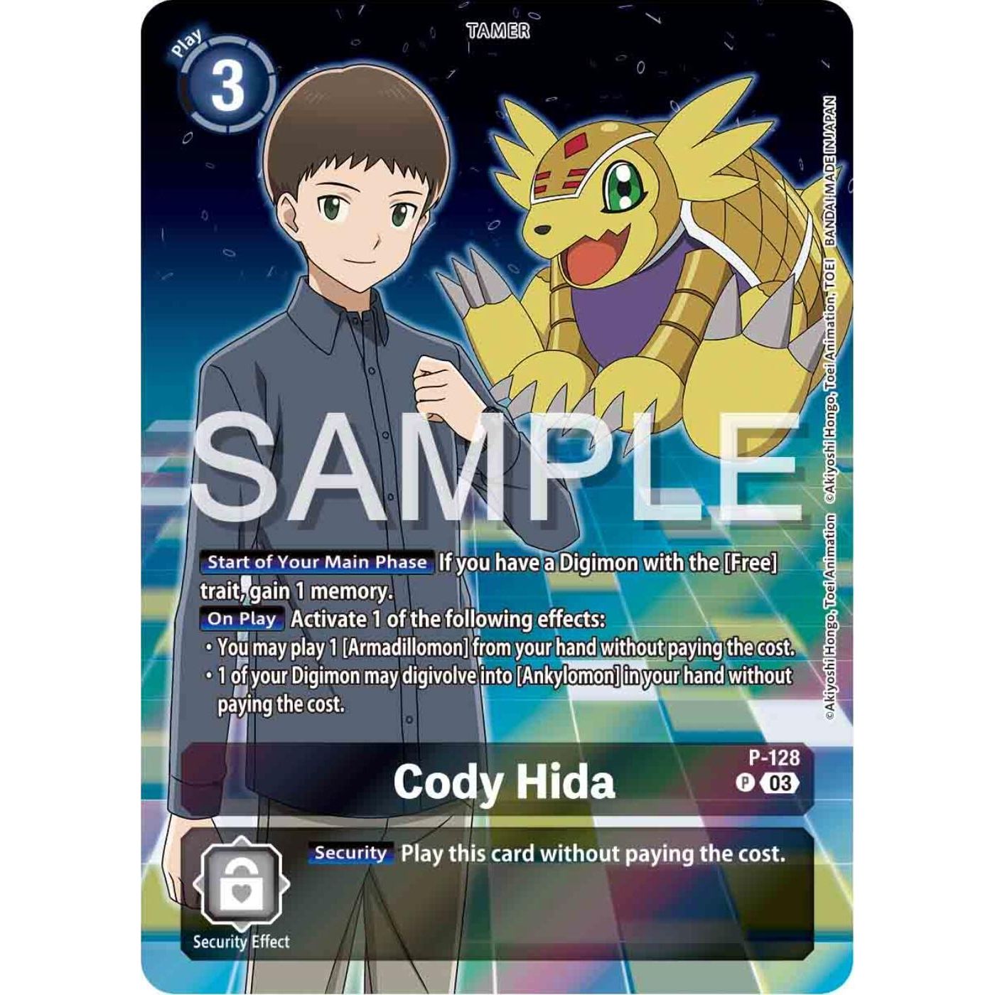 Image for Cody Hida - P-128 (Digimon Adventure 02: The Beginning Set) (P-128 P) (D-PR) - Digimon Card Game