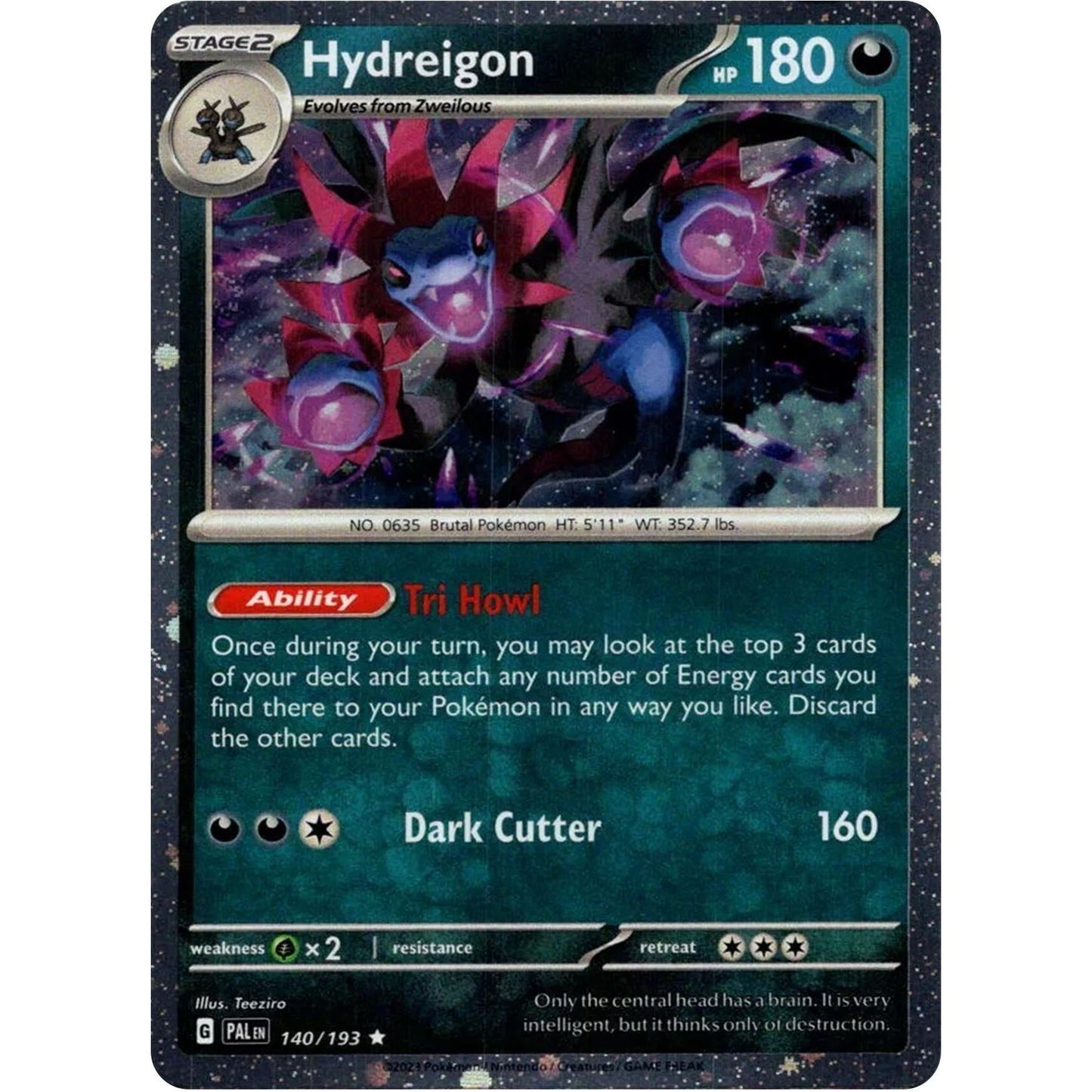 Image for Hydreigon (Cosmos Holo) (140/193) (BLE) - Pokemon